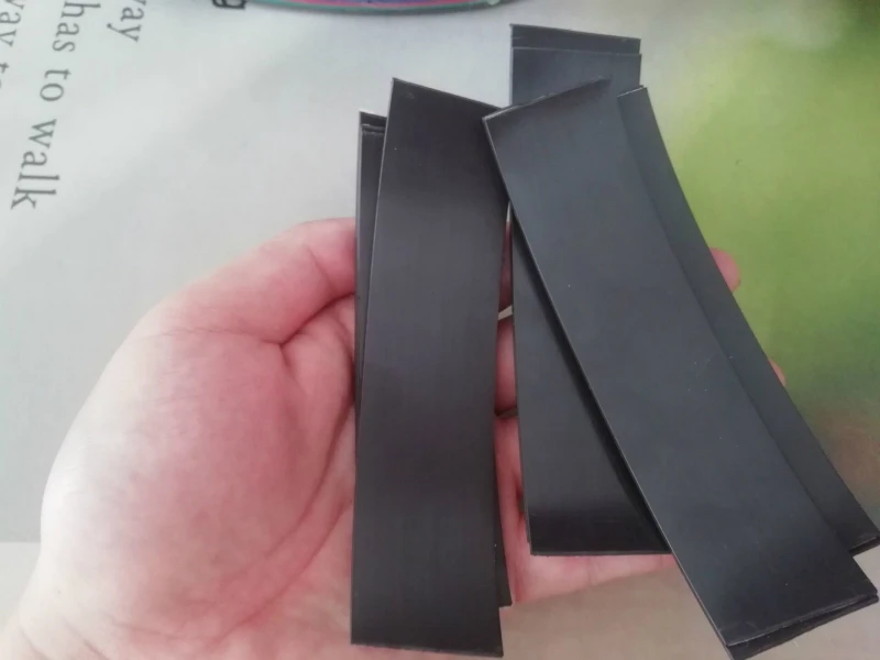 

Flexible soft rubber Magnet With Adhesive magnetic sheet For DIY Homemade Fridge magnets Label Name Sticker 100*30*1.5mm