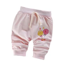 Детские короткие штаны новинка года, хлопковые короткие штаны для мальчиков и девочек штаны-шаровары с рисунком леденца для мальчиков штаны для маленьких девочек и мальчиков 1-4 лет