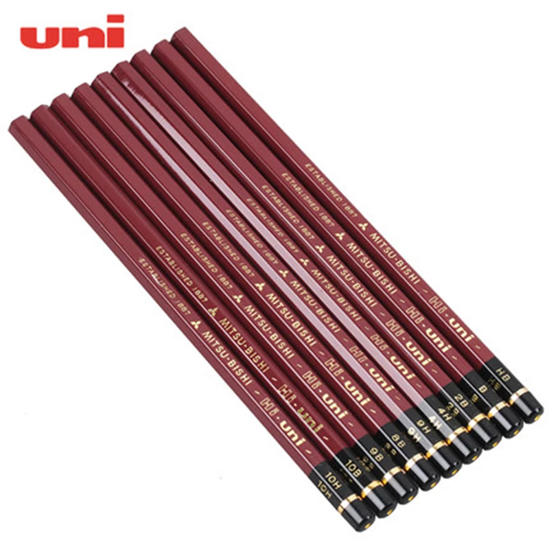 2 шт./партия Mitsubishi Uni HI-UNI серии карандаш с 22 вариантами студенческий пишущий карандаш оптом карандаши