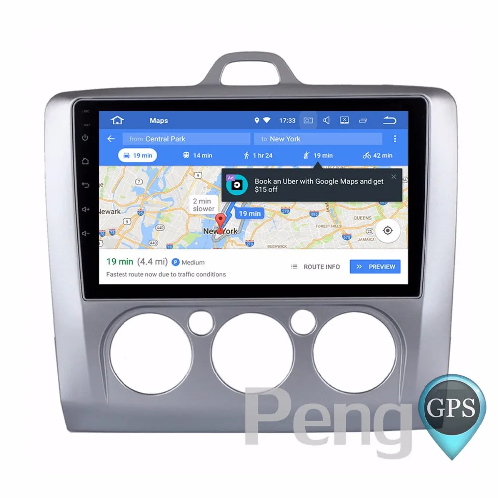 Автомагнитола 2 Din для Ford Focus 2004 2011 Восьмиядерный CD DVD плеер стерео Android 8 0 GPS