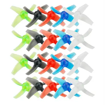 10 Pairs KINGKONG/LDARC 48mm 4-blade 1.5mm Hole Propeller for TINY GT7 GT8 2019 V2 FPV Racing Drone ldarc tiny 6x tiny 6 upgraded version 65mm mini fpv drone f3 betaflight fc 25mw 16ch vtx 716 17600kv brushed motor 250mah ph2 0