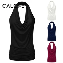 CALOFE дышащие рубашки для йоги Женская быстросохнущая женская спортивная одежда спортивный топ для бега одежда футболки без рукавов форма для гимнастики