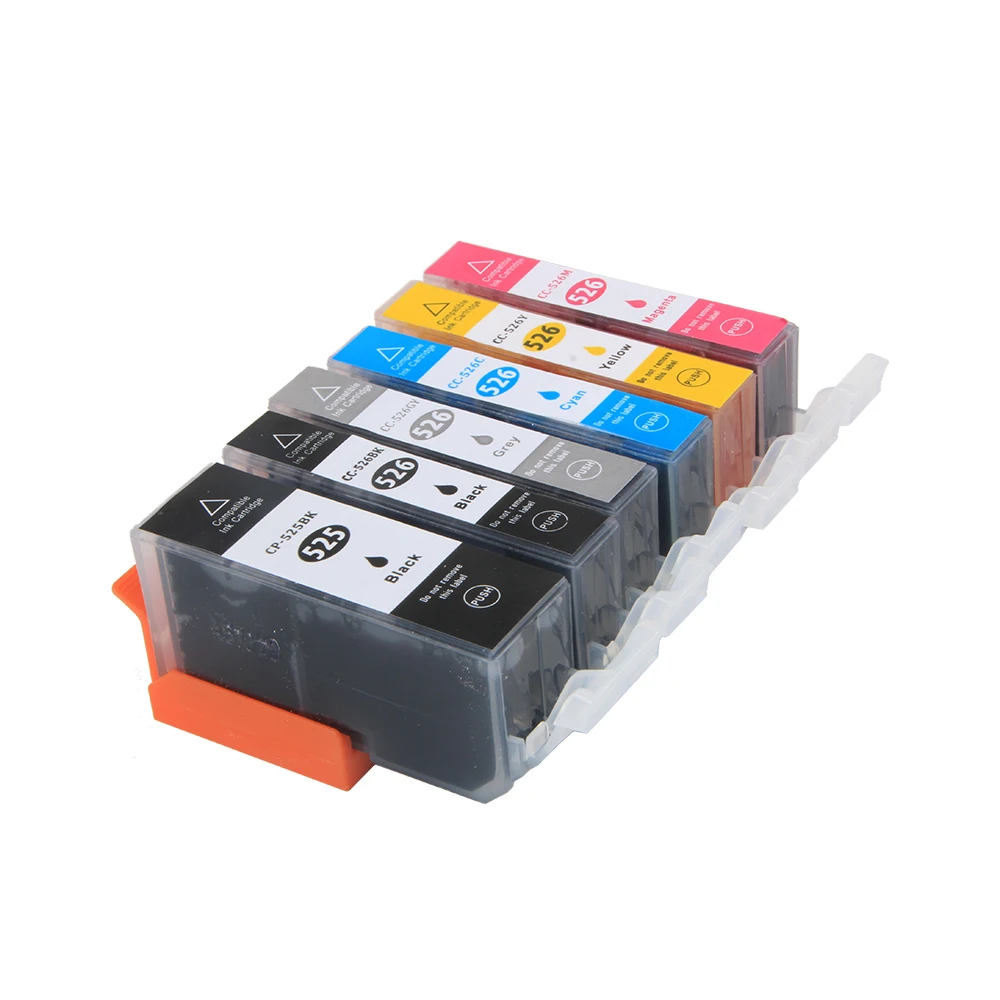 XIMO 6PK PGI 525 CLI 526 Compatible Ink Cartridge For Canon PIXMA