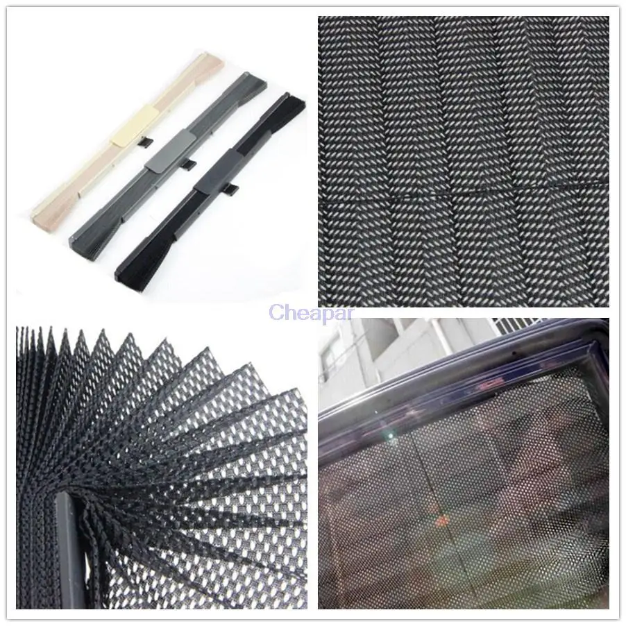 

2017 Real Pare Soleil Car Styling 1pc Auto Automatic Blinds Sun-shading Breathable Curtain Retractable Side Window Car Or870500