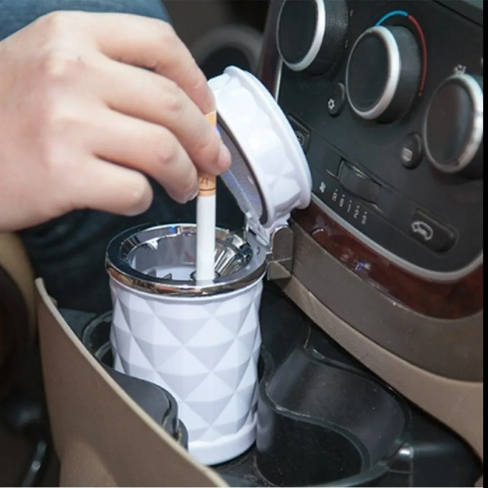 

Oval Smoke Hole Car With Light Ashtray Car Outlet Ashtray Car Ashtray