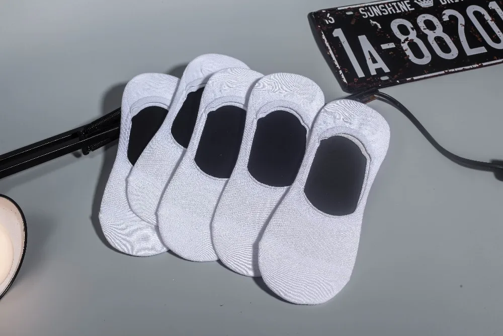 Носки мужские Нескользящие силиконовые летние до щиколотки 5 пар|men sock slippers|short boat