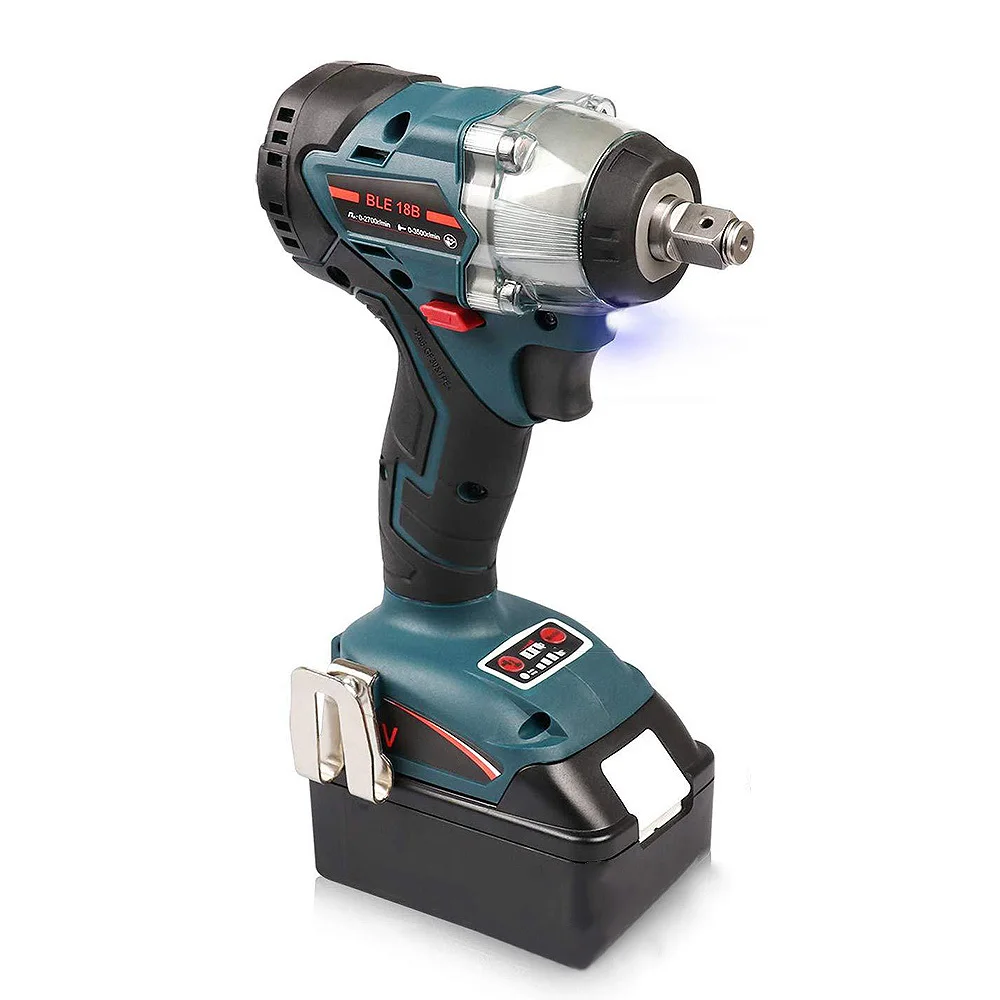 

Cordless Electric Wrench Brushless Impact Socket Wrench Lithium Battery Hand Drill Power Tools Industrial Grade Electric Drill