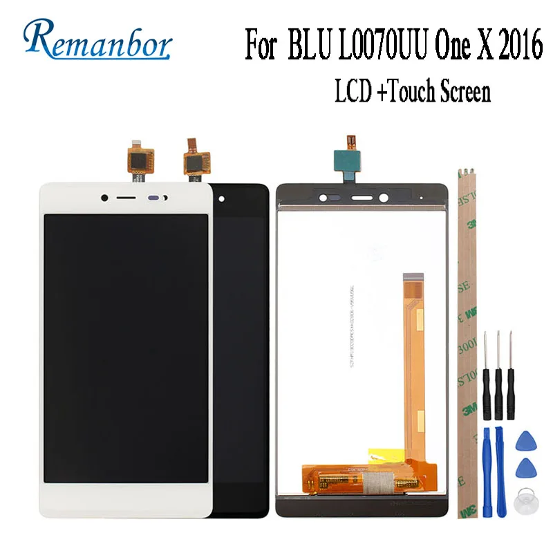 

Remanbor For BLU L0070UU One X 2016 LCD Display and Touch Screen 5.2 inch Assembly Smart Phone Accessories+Tools+Adhesive