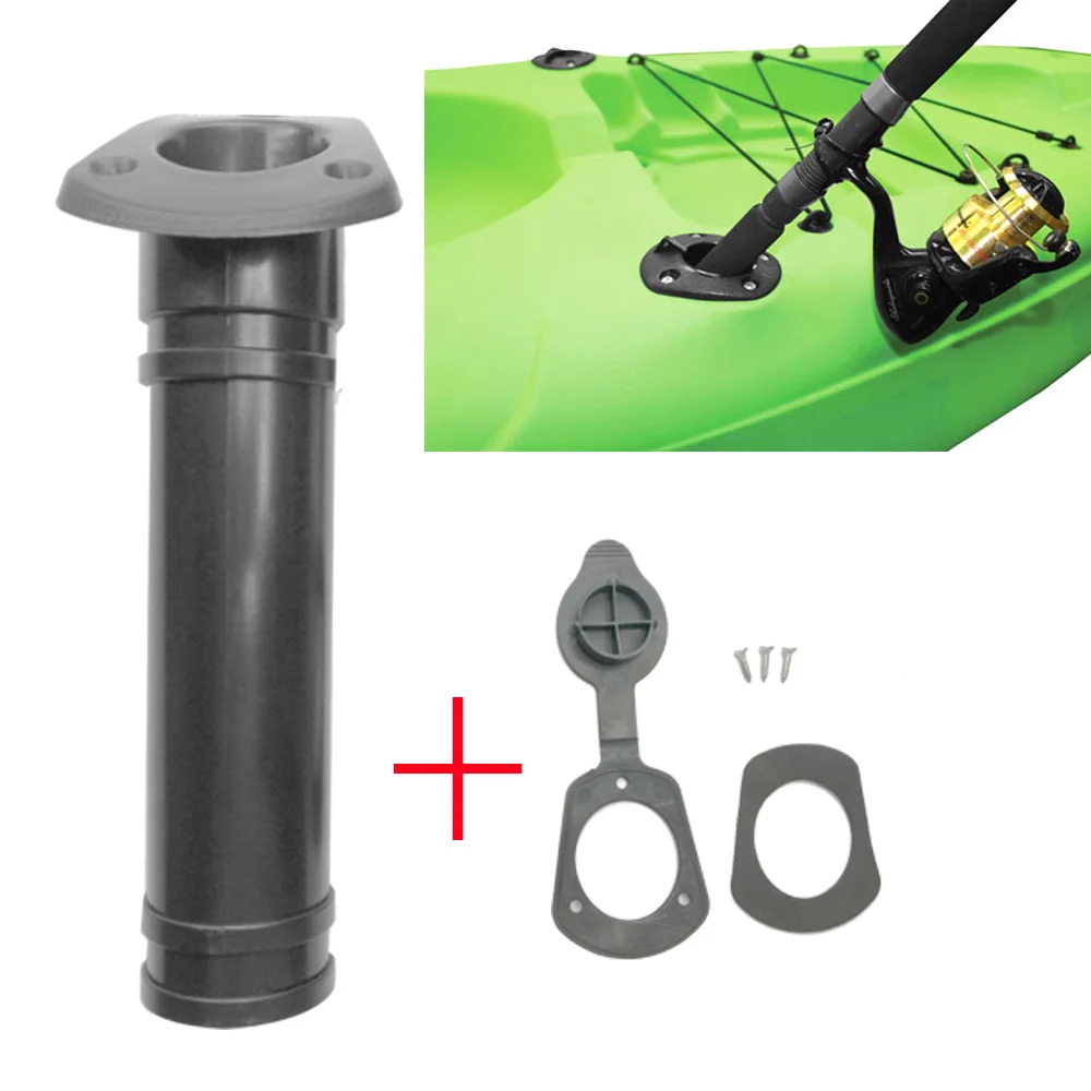 

Nylon Kayak Flush Mount Rod Holder Fishing Rod Holder Pole Rest Rack Bracket