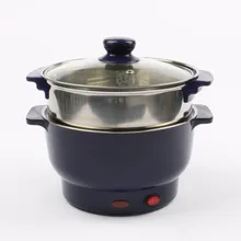 DMWD 1.5L мультиварка Электрический Плита дома Hotpot Нержавеющая сталь кастрюля сковородке Еда теплые пароход 20 см 2 Шестерни 220 В