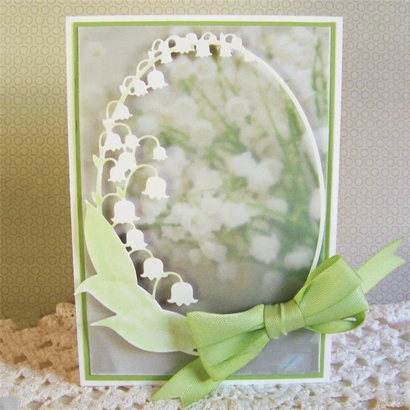 

Naifumodo Campanula Flowers Frame Metal Cutting Dies for Crafts and Scrapbooking Card Making Album Embossing New Arrival 2019
