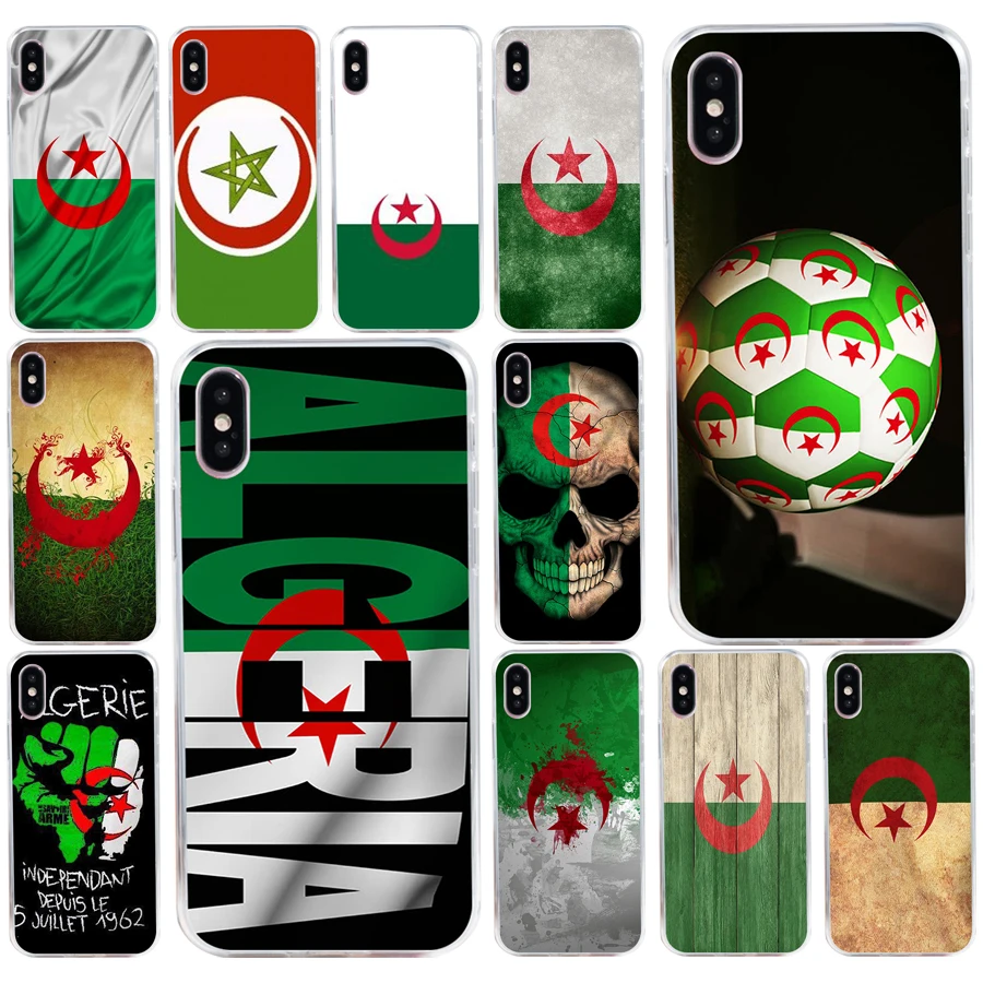 

220AQ Algeria Flag 2 Soft Silicone Tpu Cover phone Case for iphone 5 5s se X XR XS Max case