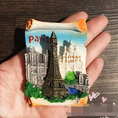 Лидер продаж Новые магнитные время Франция Париж Милан экспорта Европейский туристический пейзаж магнит на холодильник Стикеры Home Decor - Цвет: 3
