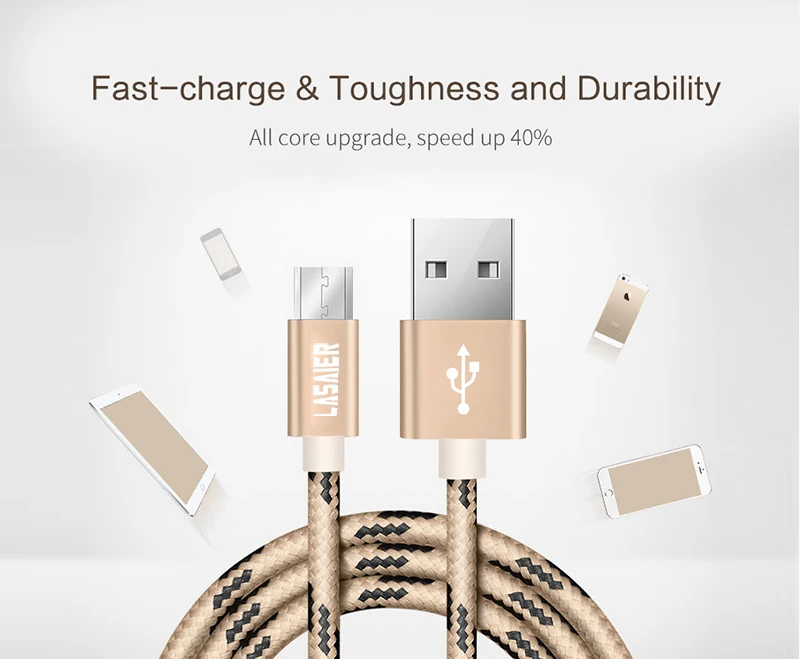 Кабель Micro USB 2.4A быстрая Синхронизация данных зарядный кабель для samsung huawei Xiaomi LG sony htc Andriod Microusb Кабели для мобильных телефонов