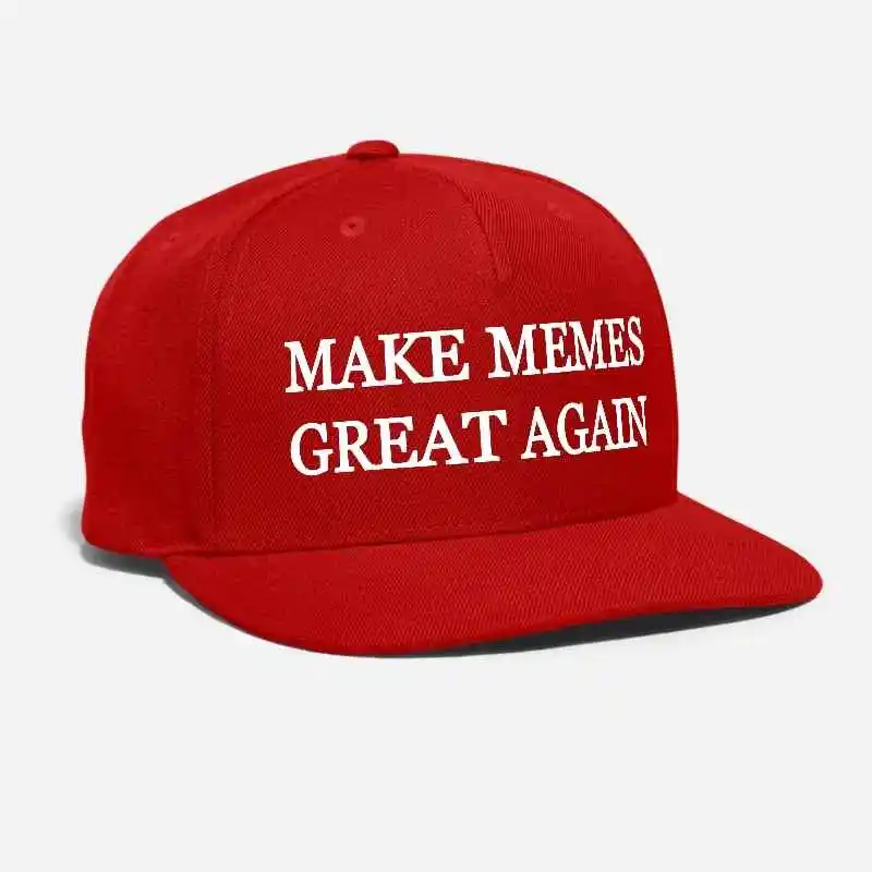 Make Memes отличный снова заказной вышитый Дональд Трамп предвыборная Акция Юмористические лозунги унисекс Регулируемый бейсболка кепка