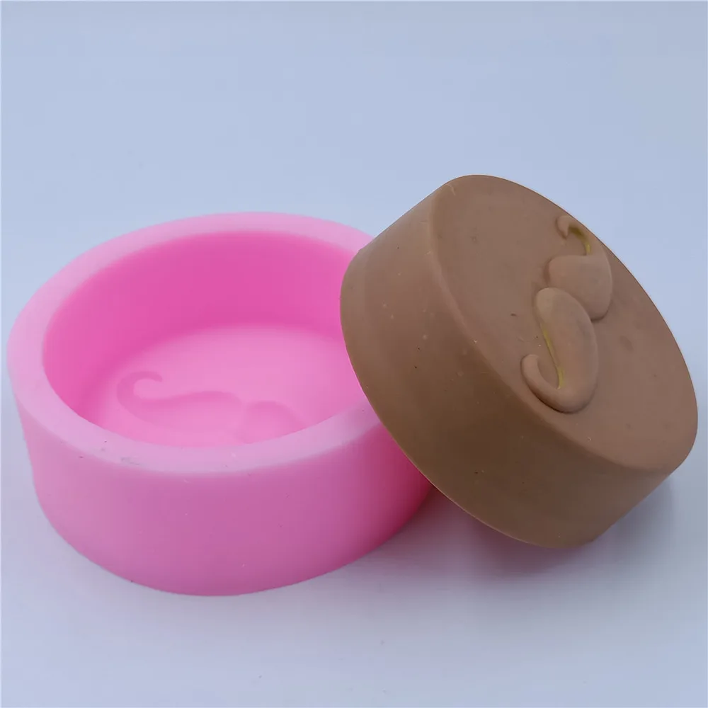 Дизайн усов формы для мыла форма круглая силиконовая форма для ручная работа Производство Мыла