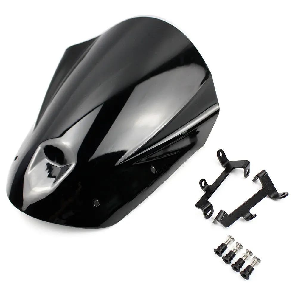 Лобовое стекло мотоцикла ABS с крепежным кронштейном и винтами для Yamaha MT 09 FZ 2013 2014