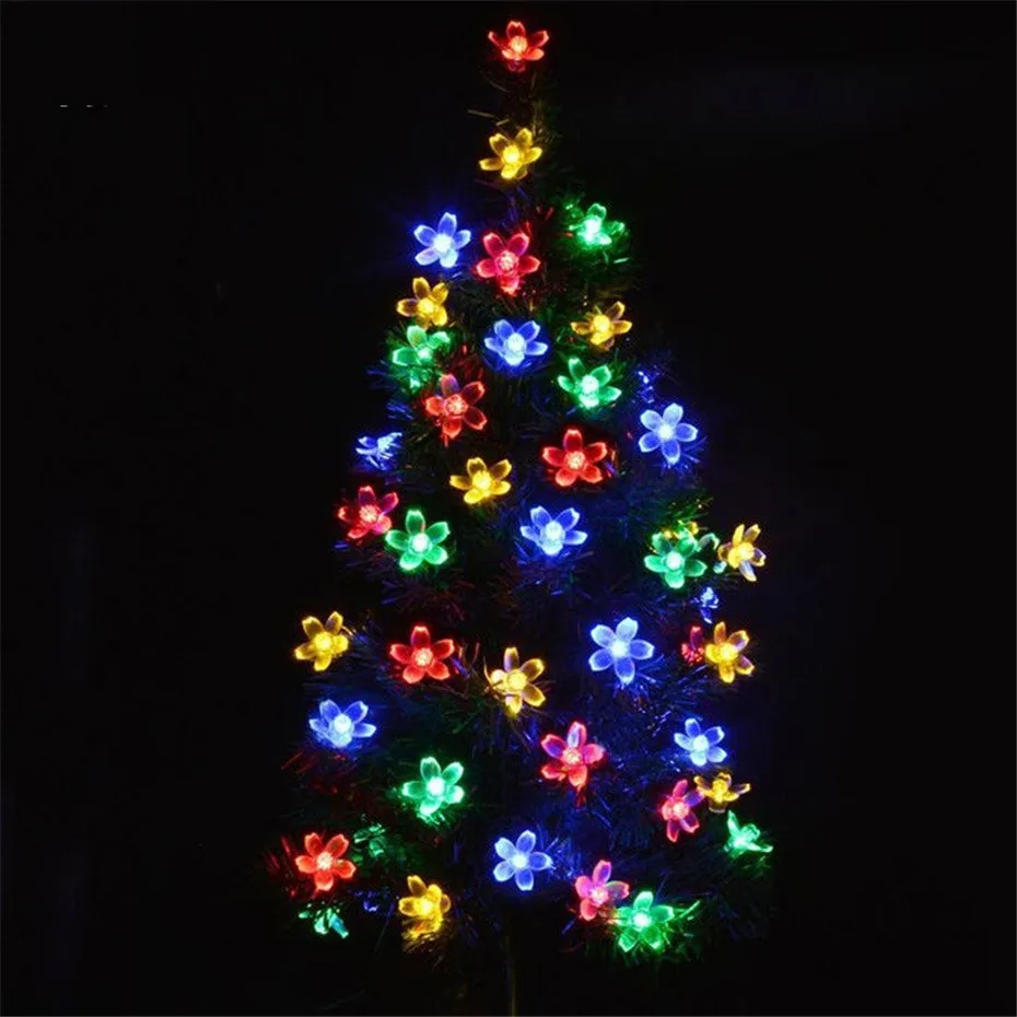 Flower Garland Battery Powered LED String Fairy Lights Cherry Blossom Crystal Garland For Indoor Festival Decoration Multi color Flower Garland Battery Powered LED String Fairy Lights Cherry Blossom Crystal Garland For Indoor Festival Decoration Multi color