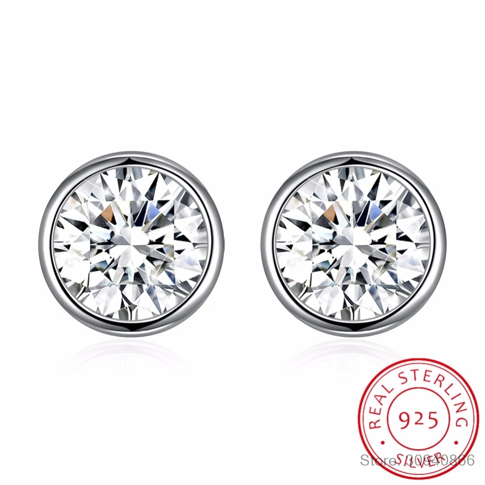 Серьги гвоздики круглые унисекс серебро 925 пробы|Серьги-гвоздики| |