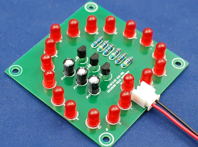 

Electronic DIY 18 LED Flash Kit/ Heart-shaped/school DIY training parts