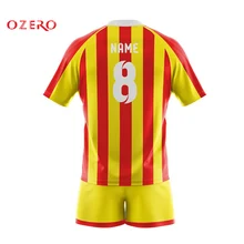 Красный и желтый Цвет полосатый супер регби рубашки