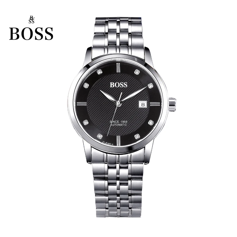 BOSS Germany watches men luxury brand Senator 21 jewels MIYOTA CO JAPAN automatic self wind mechanical