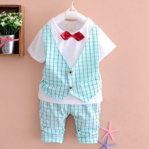 Baby boy clothing set Summer 1 2 3 years old fashion new style boys