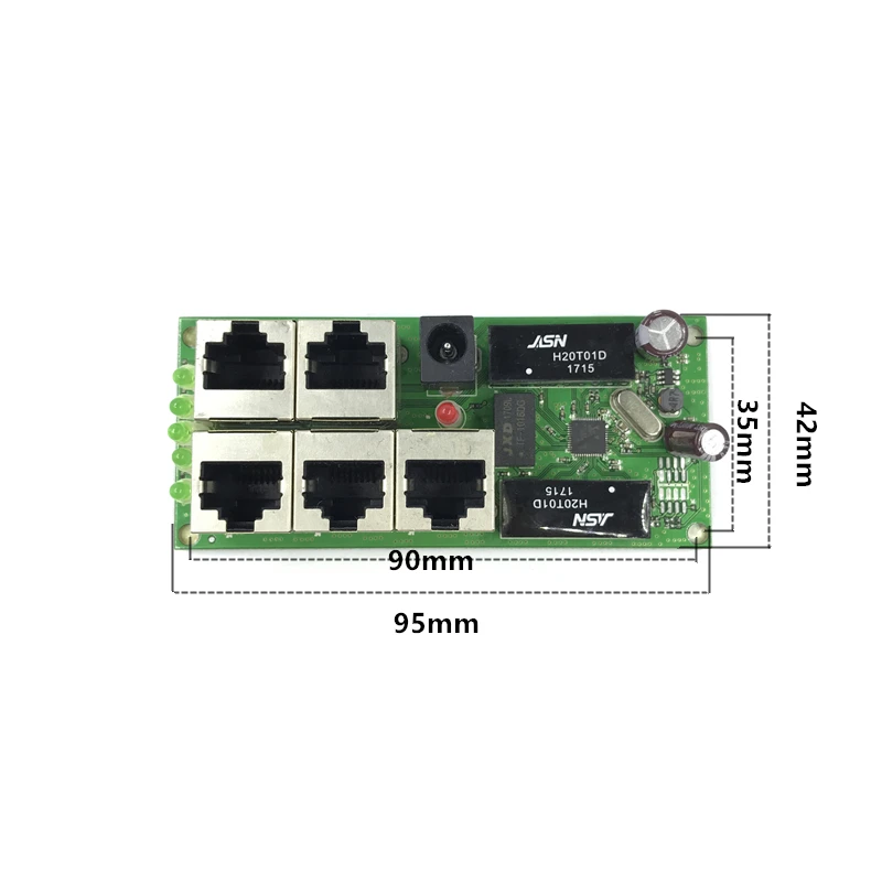 OEM завод прямой Мини Быстрый 10/100 Мбит/с 5 портовый Ethernet сетевой концентратор lan