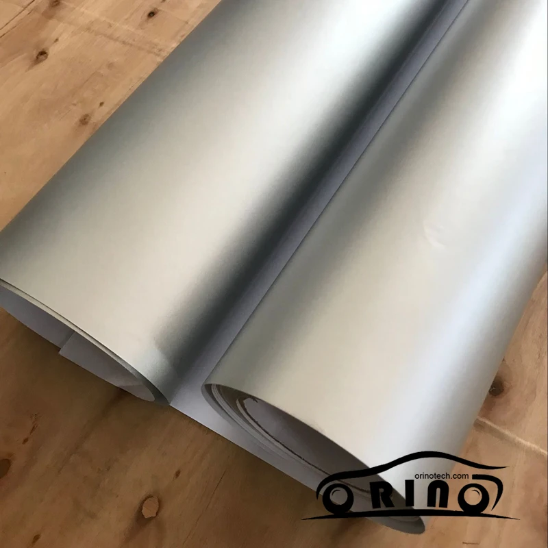 Silver Metallic Chrome Vinyl Wrap Film-1