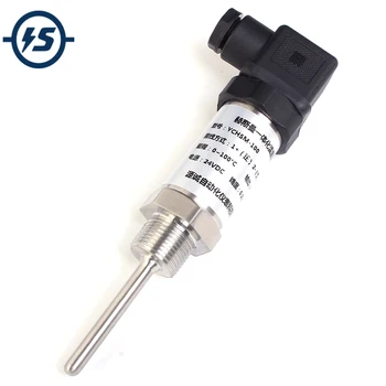 

Integrated Temperature Transmitter Sensor Module 0-100 Celsius Plug-in DC 4-20mA PT100 Thermal Resistance M20X1.5 Depth 50MM