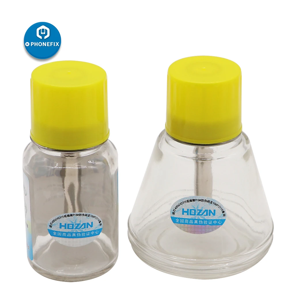 

PHONEFIX 100ML 150ML Glass Alcohol Bottle Washing Plate Press Automatic Water Bottle Caps for Mobile Phone Repair Clean Tool