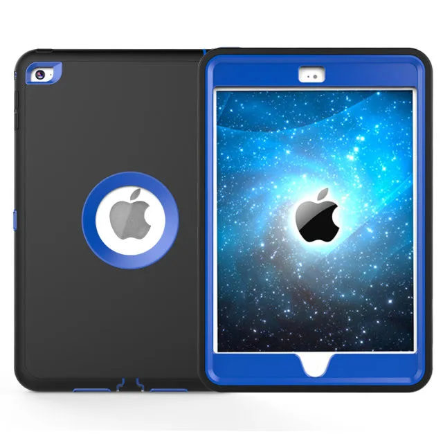 For Apple iPad mini 4 Case Cover Retina Kids Safe Armor Shockproof Heavy Duty Silicone Hard Case 3 PCS Free Gifts (2)