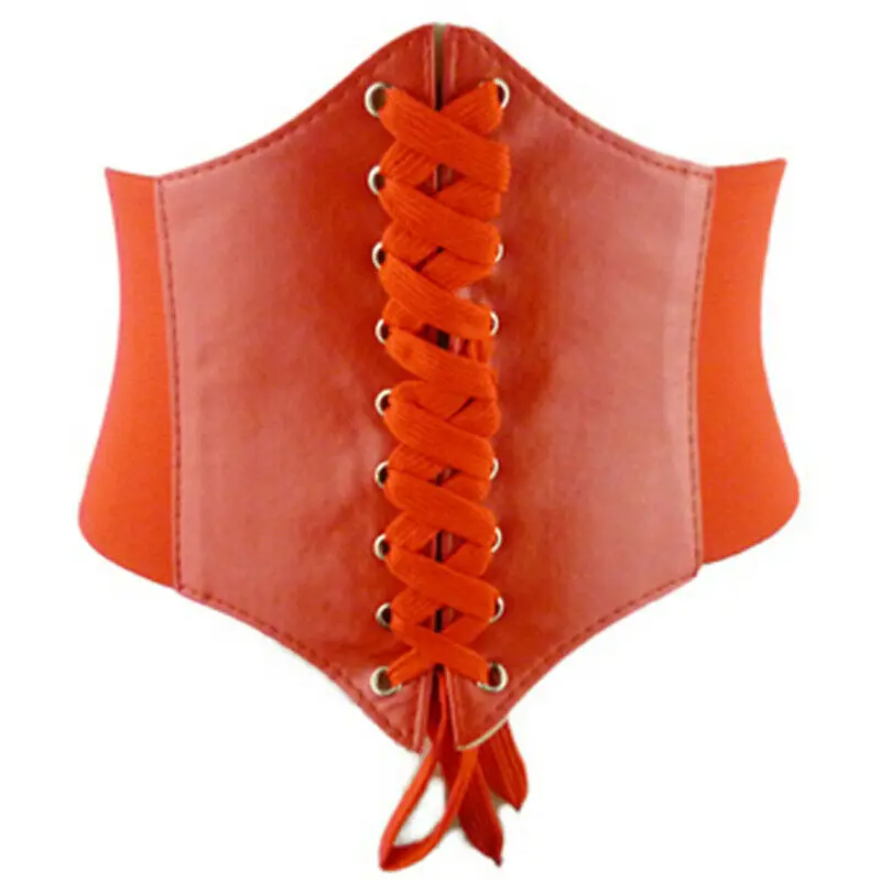 Hirigin модные женские пояса новые эластичные широкие дизайнерские ремни высокого качества - Цвет: C Red