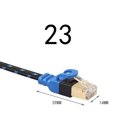 

23# MEIBAI CAT5 Flat Ethernet Cable Networking Ethernet Patch Cord LAN Cable CAT5