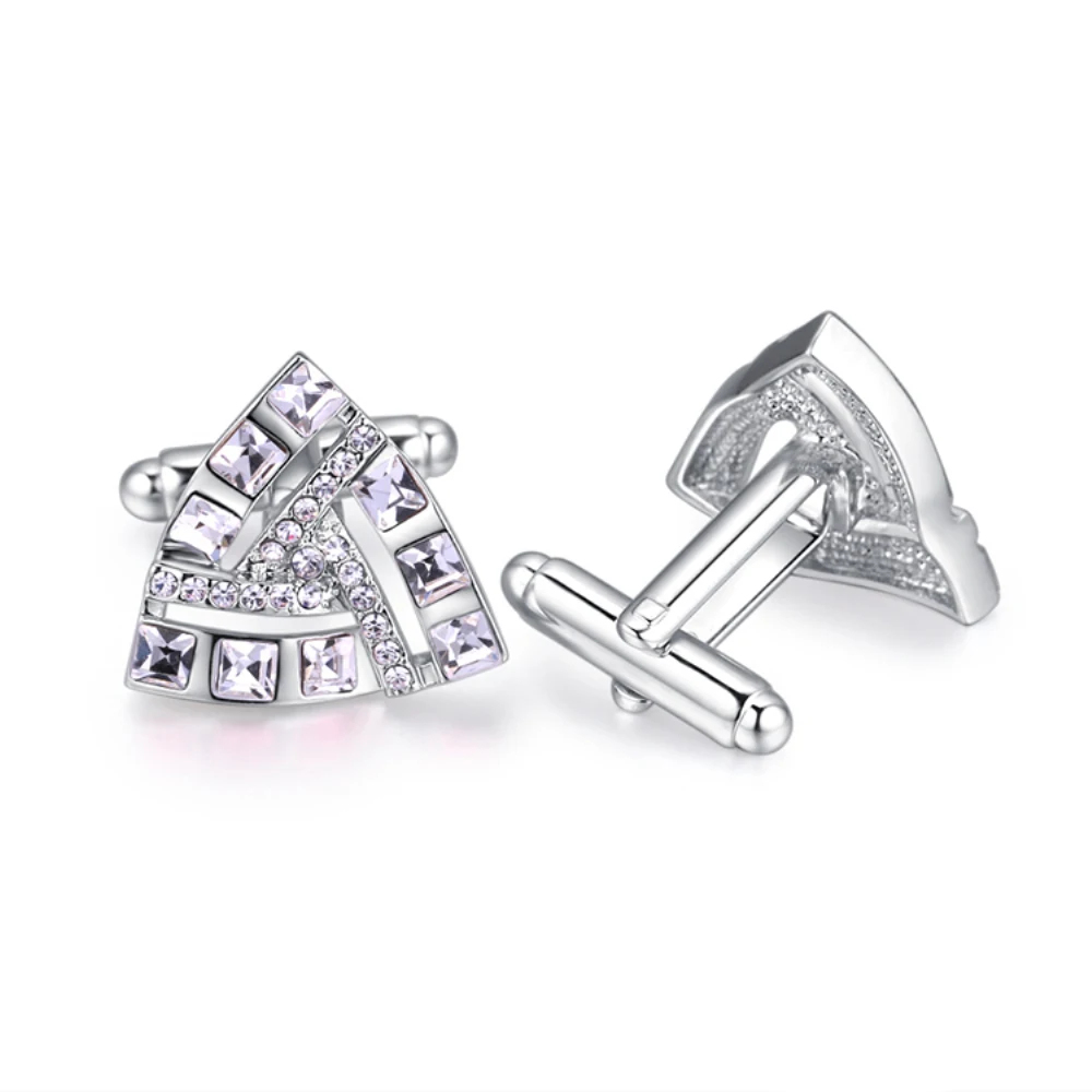 Новинка 2018 звенья для мужчин с кристаллами Swarovski деловых подарки парней на День