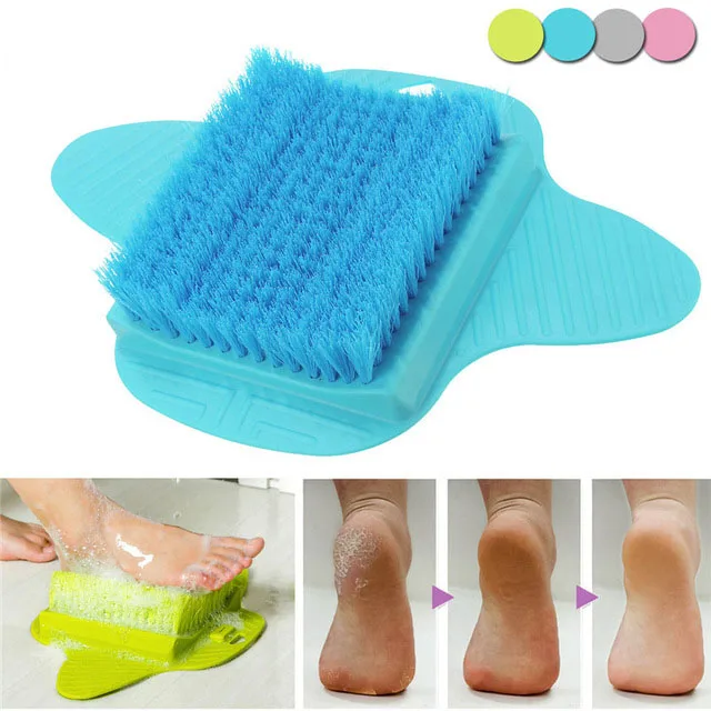 Foot Brush Scrub Massager Relax Relief Spa Shower Feet Care Exfoliating