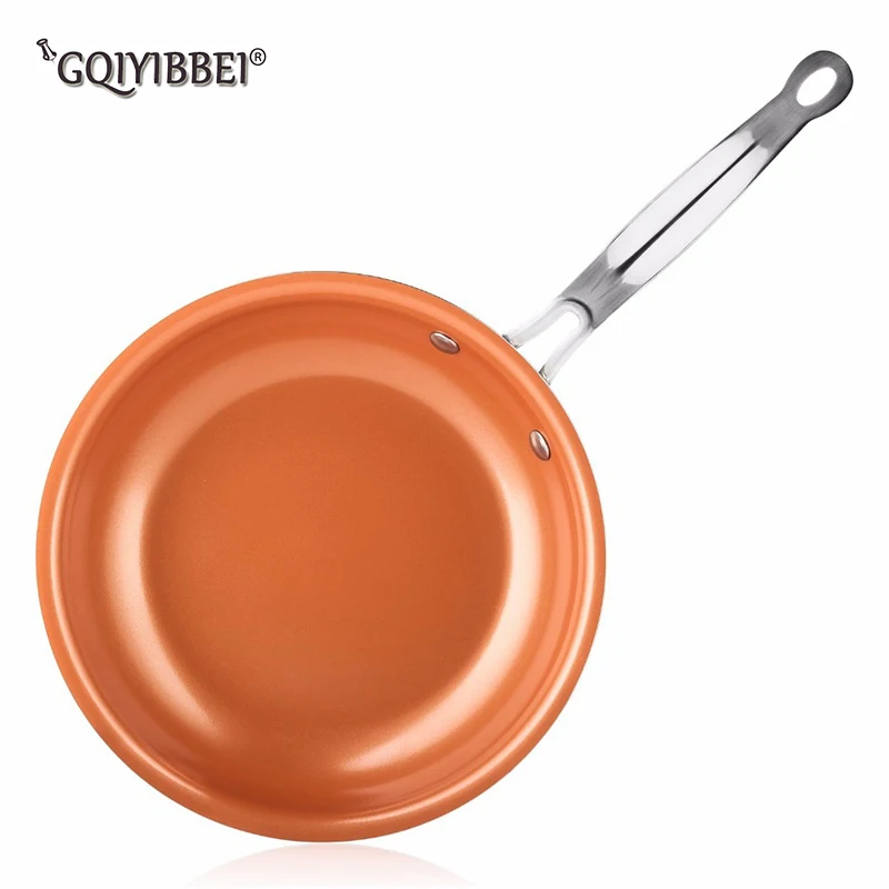 Online No Palo cobre sartén con revestimiento De cerámica y Cocina De inducción horno lavavajillas Sartenes De Cocina Antiadherentes