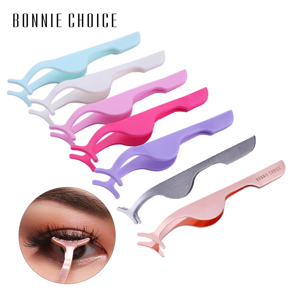 

BONNIE CHOICE False Eyelash Applicator Tweezers Fake Eye Lash Eyelash Extension Curler False Eyelashes Clip Makeup Tool