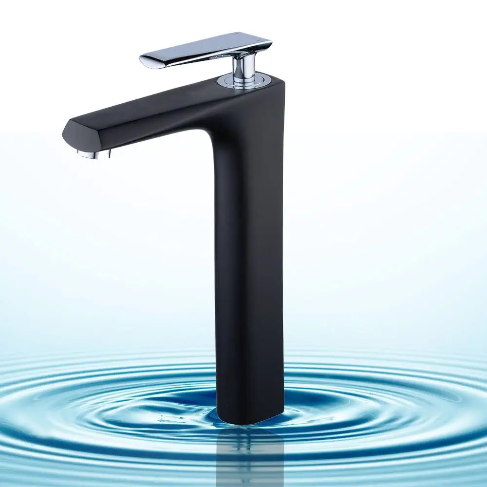 

Modern Bathroom Water Faucet Basin Mixer Tap Cold Hot Tap Bath Faucet Vessel Sink Single Handle Kitchen Bathroom Product Black