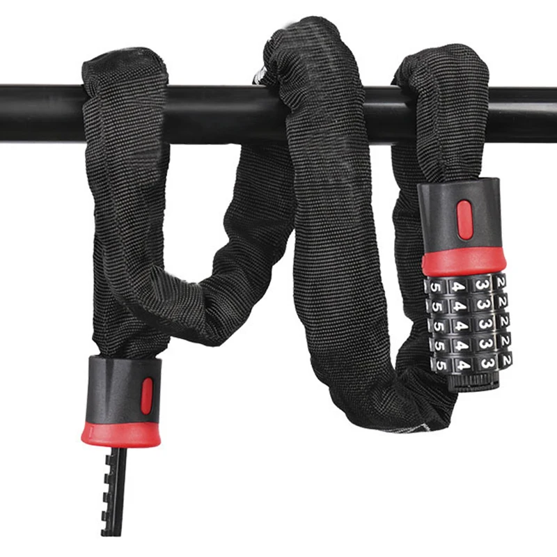 

Bicycle Lock Anti-theft Cycling Password Bike Security Wearproof Chain Lock Steel Motorcycle Combination Cable Code Locks 0.2