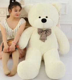 Большая распродажа огромный плюшевый медведь мягкий 160 см 180 см 200 см 220 см Размер жизни большой огромный большой плюш мягкие игрушки куклы для девочек день рождения Валентина - Цвет: Белый