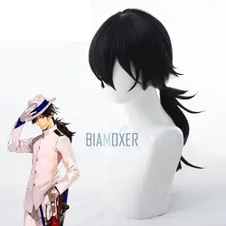 Biamoxer игры Fate/Grand для FGO Сакамото Ryoma Косплэй парики длинные черные Косплэй костюм парик жаропрочных