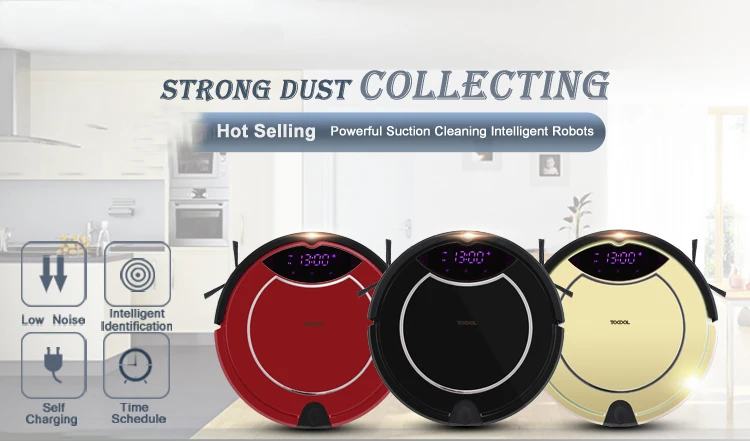 

Robot Vacuum Cleaner with Self-Charge Wet Mopping with LED screen 600ml Huge capacity dustbin HEPA filter