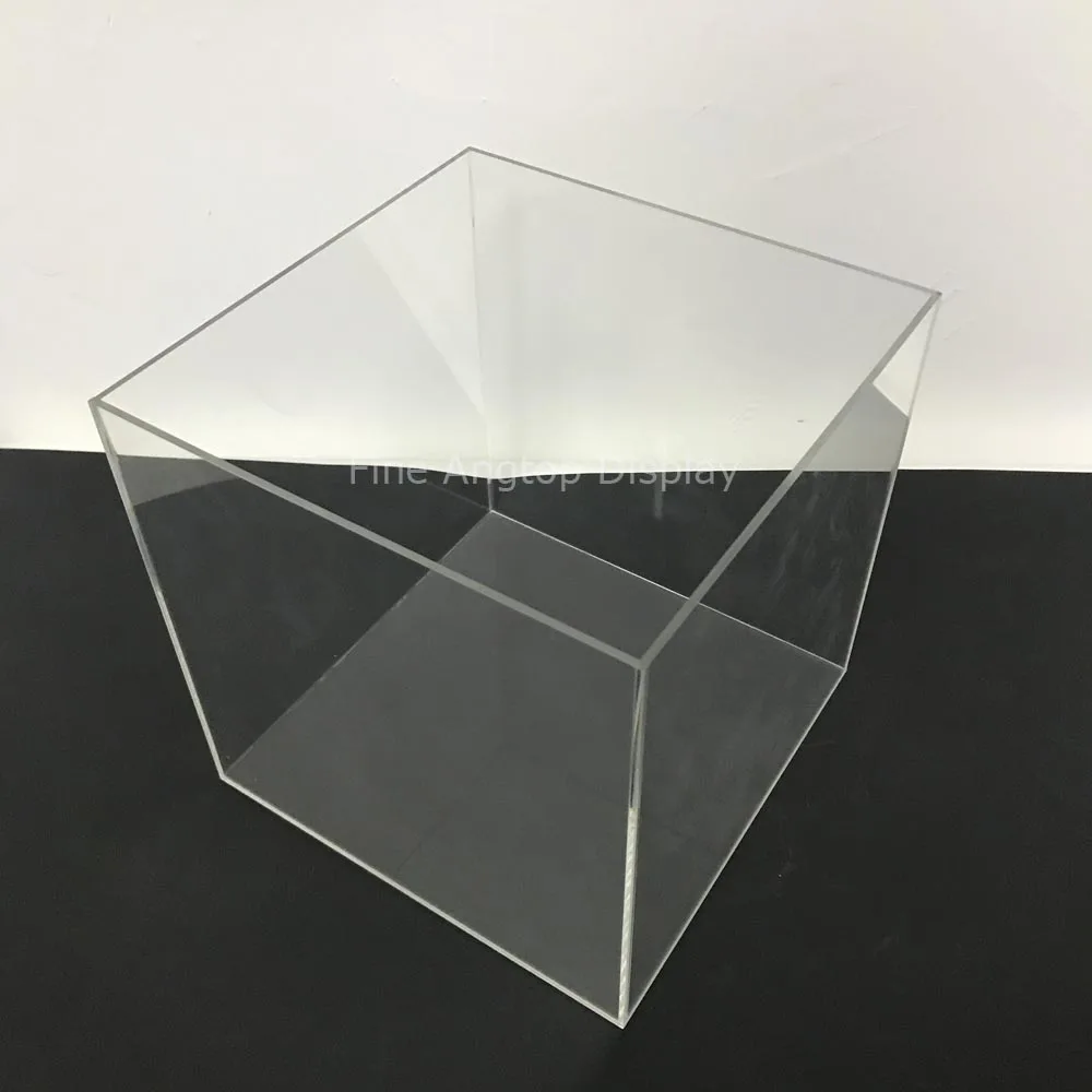 5 сторонний акриловый куб пьедестал Искусство Скульптура Стенд ювелирных изделий дисплей