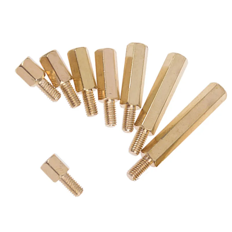 

10Pcs/lot Small Brass Copper M3 Hex Column Standoff Support Spacer Pillar PCB Board
