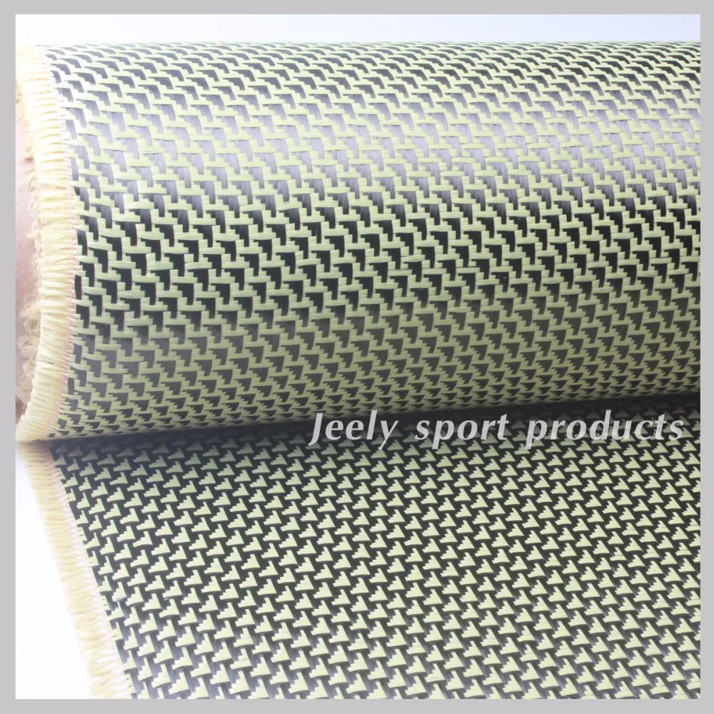 Jeely 260 г/м2 арамидный 1500D углеродное волокно 3K Гибридный тканый материал арамидная углеродная пряжа плоское узор ткань 1 м* 0,5 м