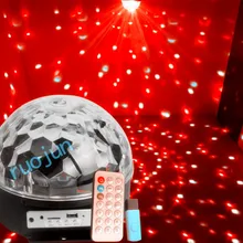 Сказочный волшебный DJ лазерный светодиодный Цвет изменения сценический свет RGB Хрустальный Шар эффект свет вечерние паб mp3 USB Disk Дистанционное Управление