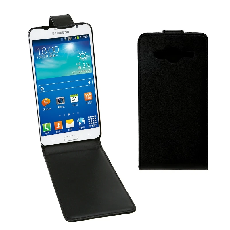 Core 2 вертикальный откидной Магнитный кожаный чехол для Samsung Galaxy II G355H|case for samsung