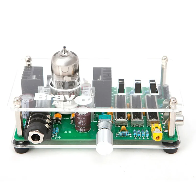 2016 Bravo Audio V3 AMP Tube Headphone Amplifier EH6922 Tube EQ Equalizer DC24V Hot Sale High Quality Free Shipping 6.35mm Jacks (6)
