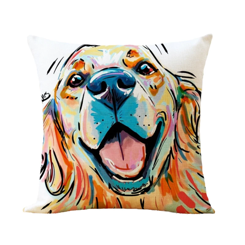 بلدغ سلسلة غطاء الوسادة الملونة رسمت الثور الكلب 3D المخدة للمنزل كنبة مكتب سيارة وسادة غطاء Cojines 45 سنتيمتر بلدغ سلسلة غطاء الوسادة الملونة رسمت الثور الكلب 3D المخدة للمنزل كنبة مكتب سيارة وسادة غطاء Cojines 45 سنتيمتر